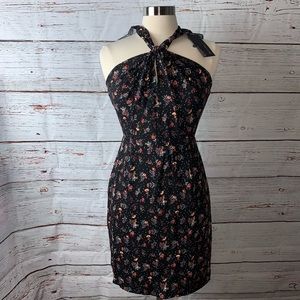 19 Cooper Printed Halter Lace  dress Size M